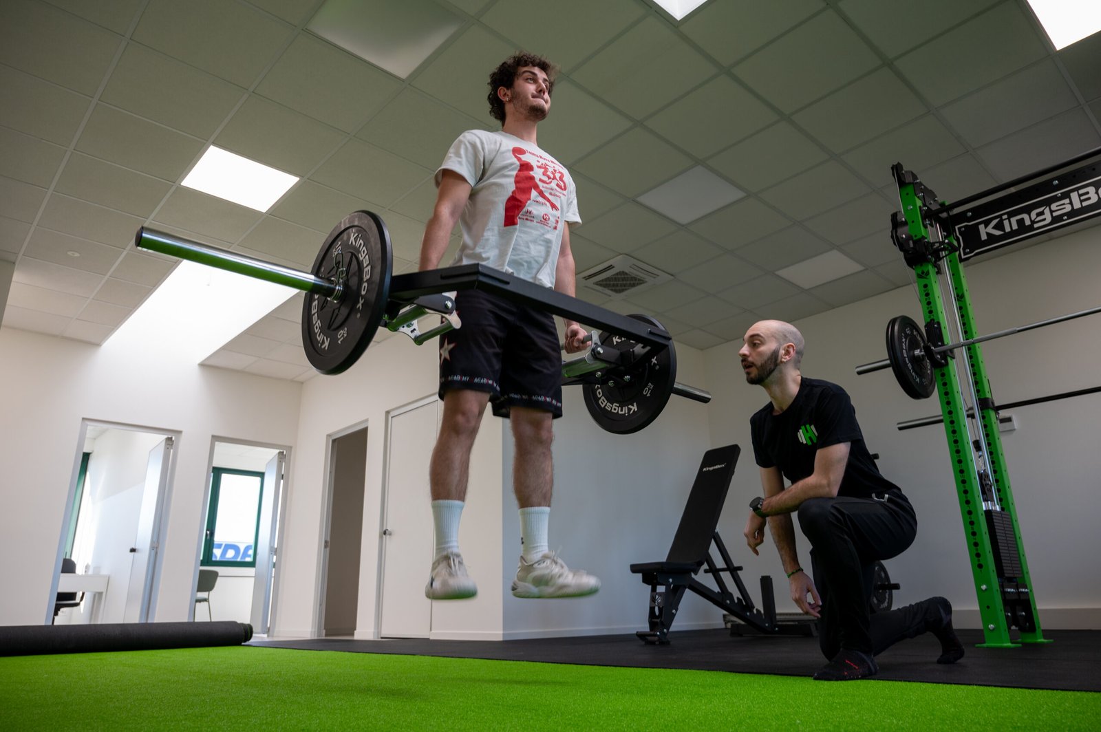 Seduta di fisioterapia e riabilitazione